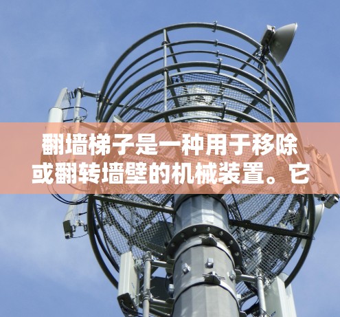 翻墙梯子是一种用于移除或翻转墙壁的机械装置。它通常由梯子和支撑结构（如支撑板或柱子）组成，通过倾斜的角度和机械结构，可以轻松翻转墙壁。翻墙梯子广泛应用于建筑、建筑工地和其他需要翻转墙壁的场景中