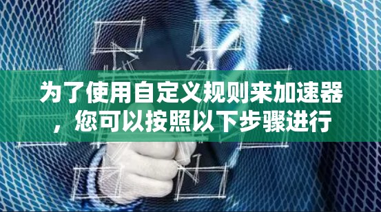 为了使用自定义规则来加速器，您可以按照以下步骤进行