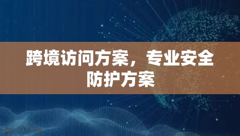 跨境访问方案，专业安全防护方案